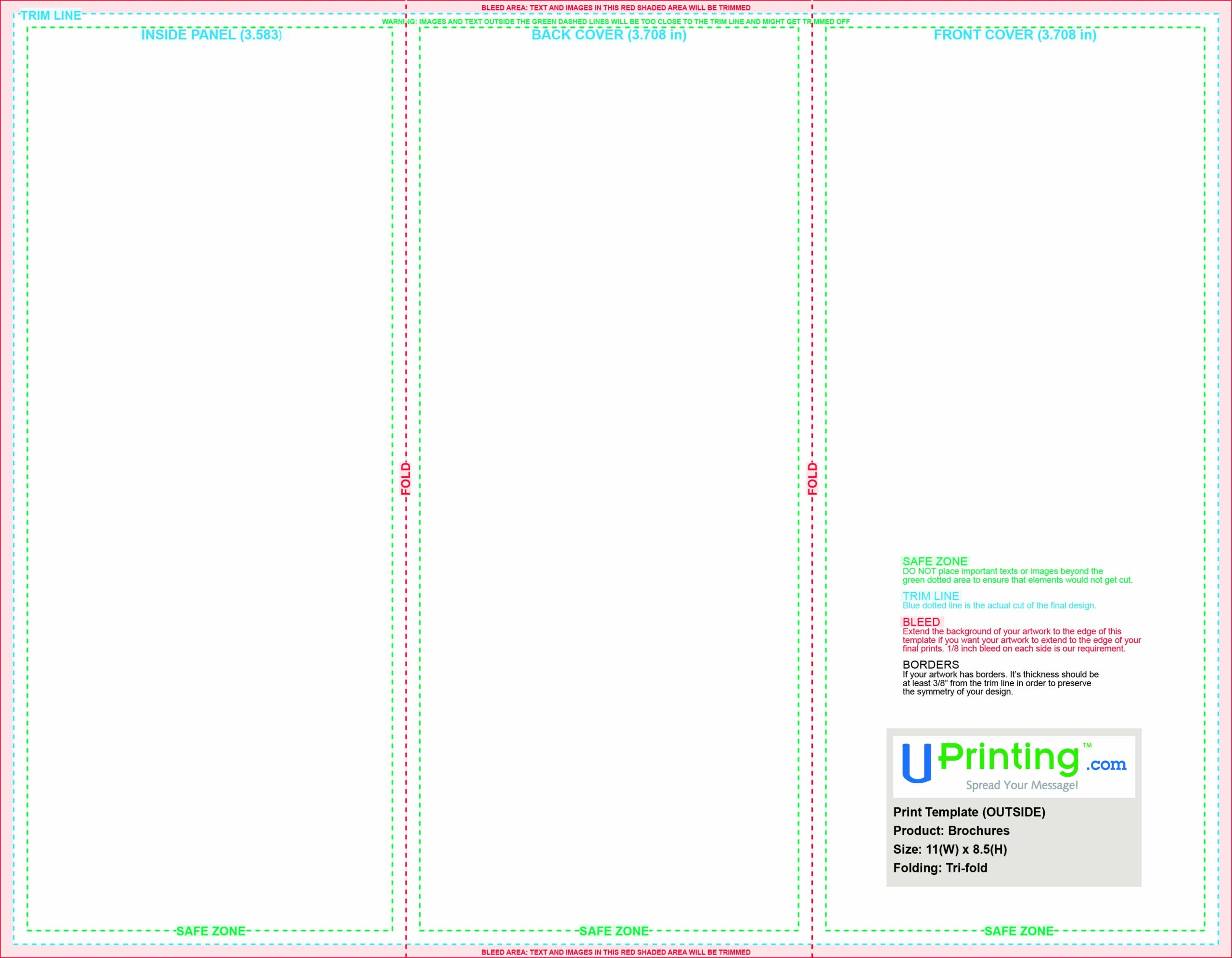 Tri-fold brochure print template
