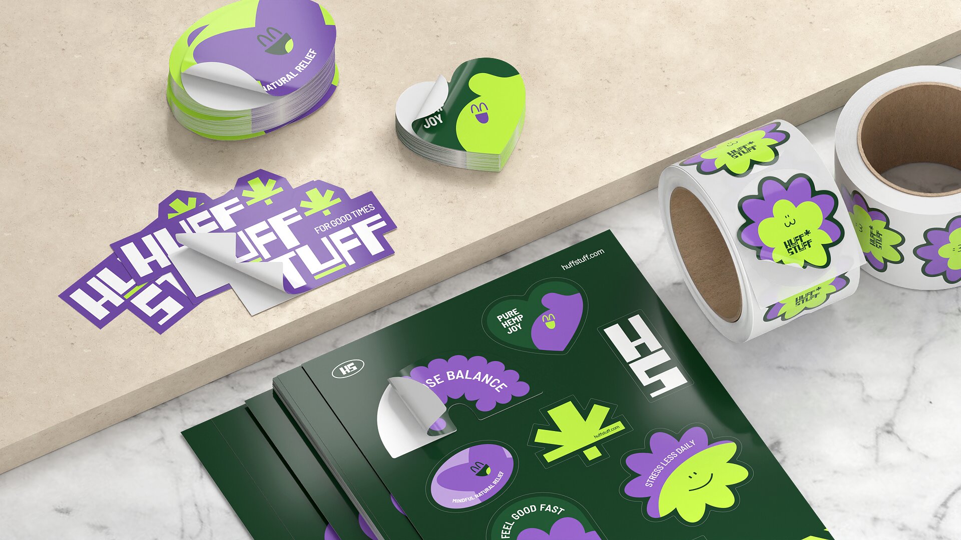 Various custom sticker styles and formats