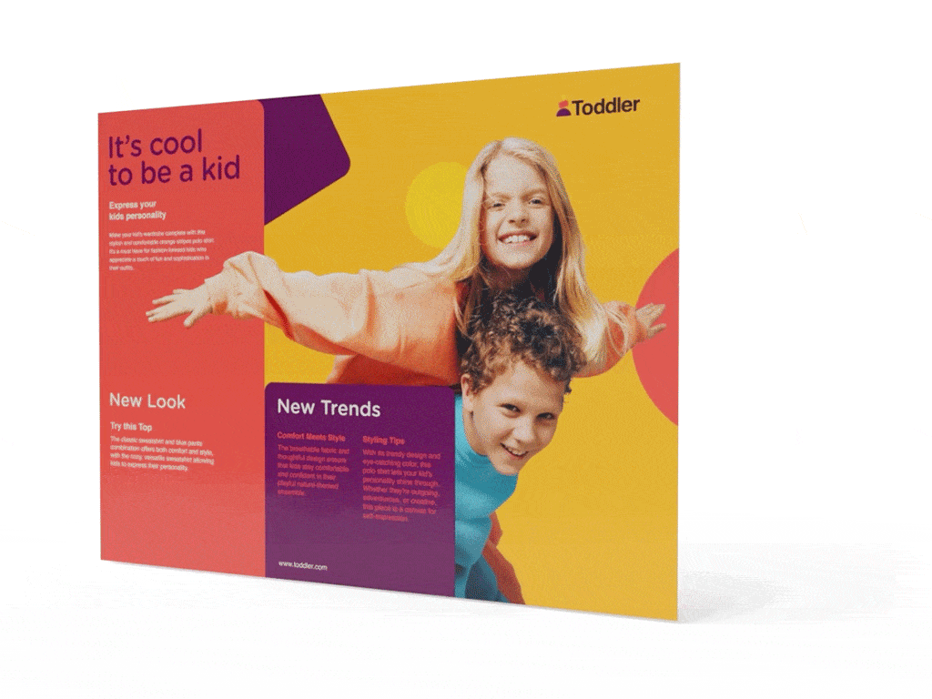 Half-fold brochure preview