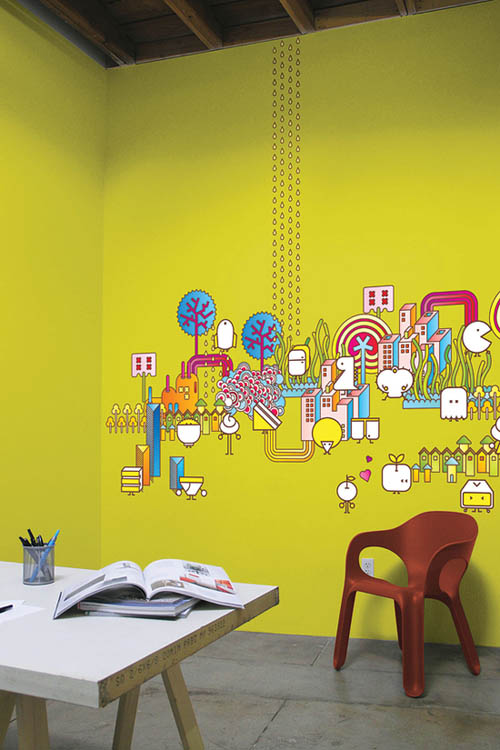 Wall Graphic Designs - Colorful wall decals