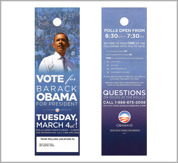 Door Hanger Printing Tips For Political Campaigns UPrinting