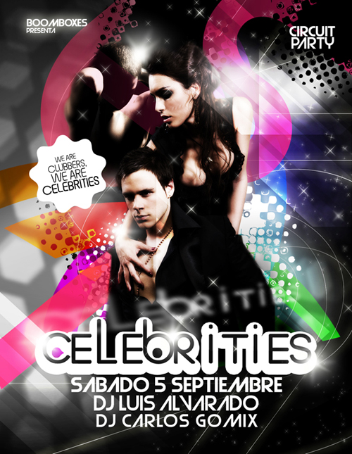 Night Club Flyer – Celebrities Circuit Party