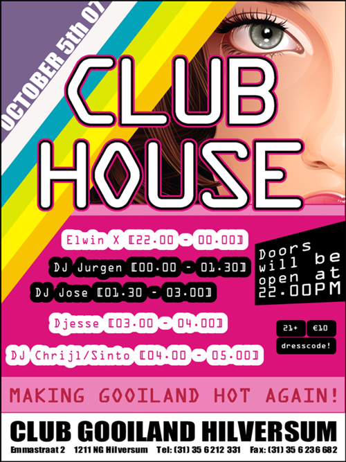 Night Club Flyer - Club HouseGooiland