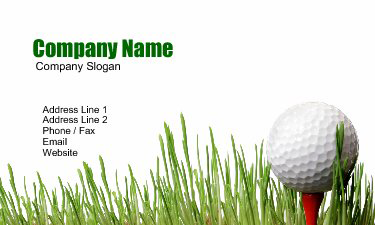 Custom Business Card Designs for Golf 1