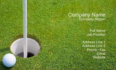 Custom Business Card Designs for Golf 4