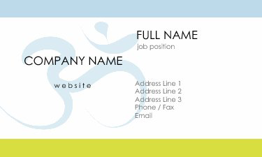 Custom Yoga and Meditation Business Card Designs 5