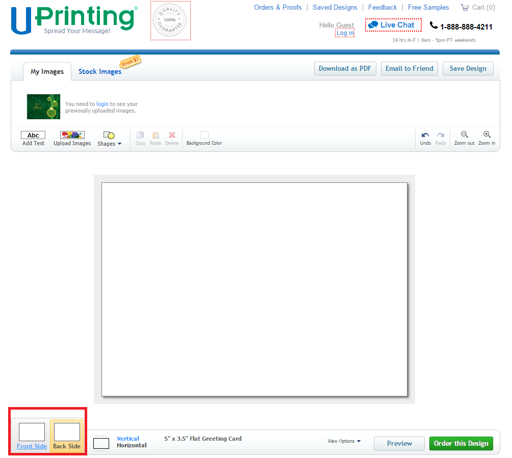 navigate front and back