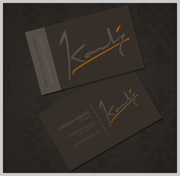 Brown Business Cards - Christian Karling