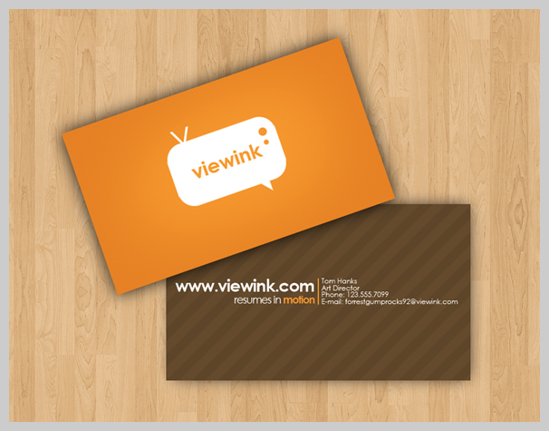 Brown Business Cards - ViewInk