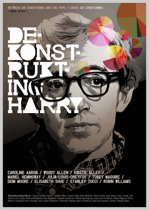 Custom Movie Poster Designs - Deconstructing Harry