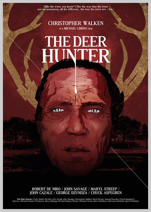 Custom Movie Poster Designs - The Deer Hunter