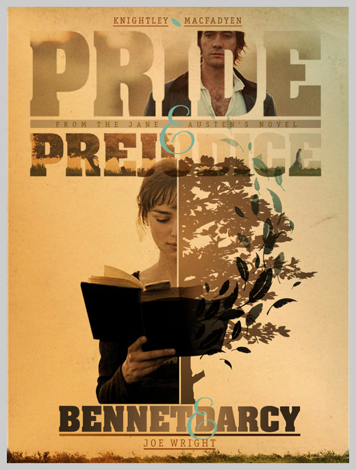 Custom Movie Poster Designs - Pride and Prejudice