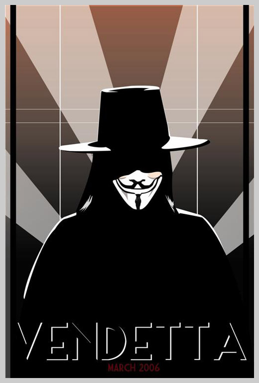 Custom Movie Poster Designs - V for Vendetta