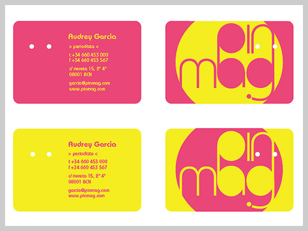 Pink Business Cards - Pin Mag