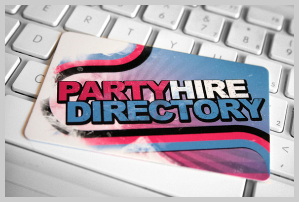 Pink Business Cards - Party Hire Directory