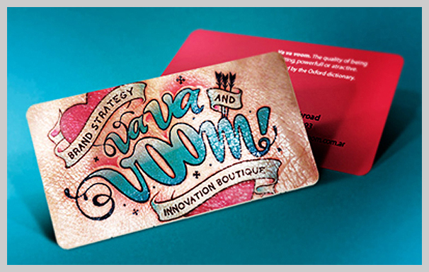 Pink Business Cards - Va Va Voom