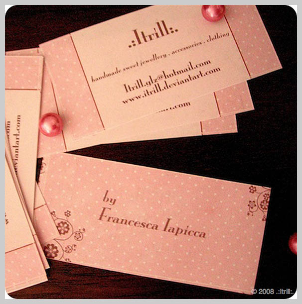 Pink Business Cards - Itrill