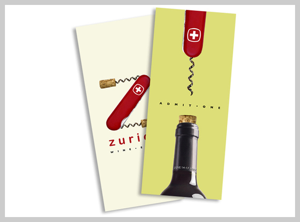 Event Ticket Design - Zurich Wine Expo