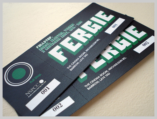 Event Ticket Design - Fergie