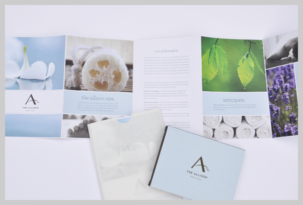 Spa Brochure Design - The Allison Spa