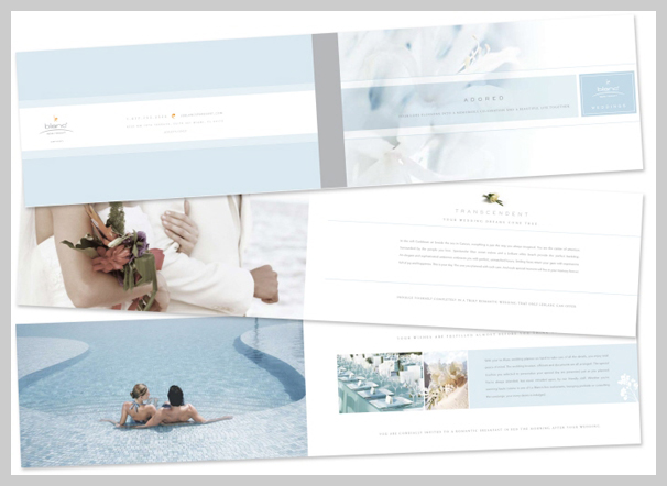 Spa Brochure Design - Le Blanc Spa Resort Weddings