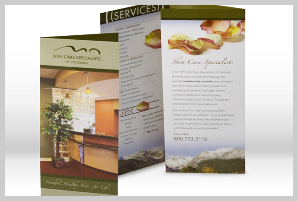 Spa Brochure Design - Skin Care Specialists