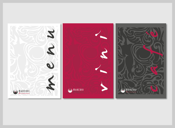 Wine Menu Design - Restaurant Marconi