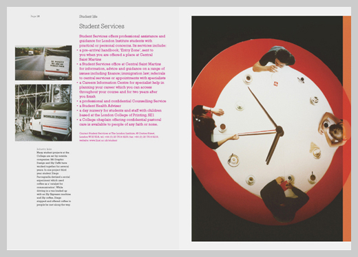 College Brochure Design - Central Saint Martins