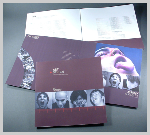 College Brochure Design - Winthrop University Art and Design