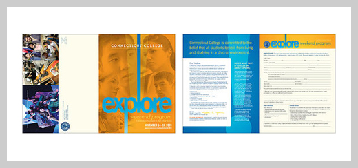 College Brochure Design - Explore Program Brochure