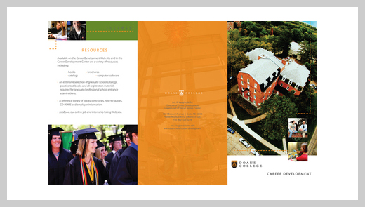 College Brochure Design - Career Development Brochure