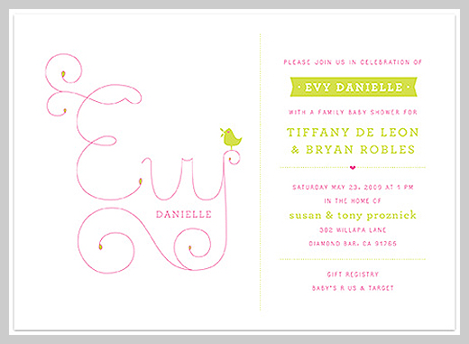 Custom Birth Announcement - Evy Danielle