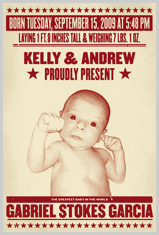 Custom Birth Announcement - The Greatest Baby in the World