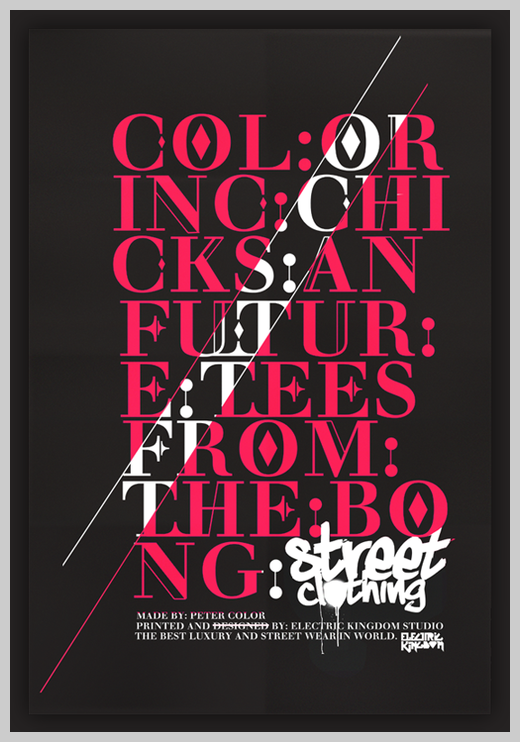 Minimalist Poster Design Examples - Color Street Clothing