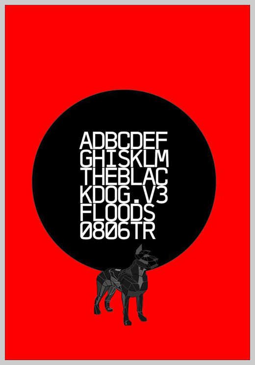 Minimalist Poster Design Examples - The Black Dog