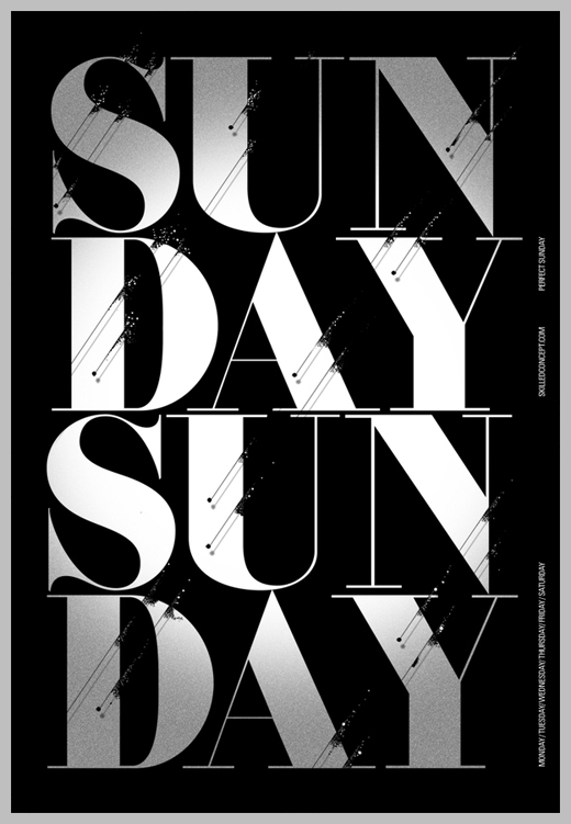 Minimalist Poster Design Examples - Weekday Project