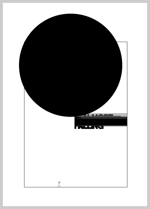 Minimalist Poster Design Examples - Almost Falling