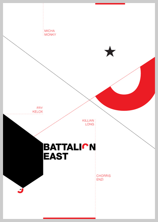 Minimalist Poster Design Examples - Battalion East