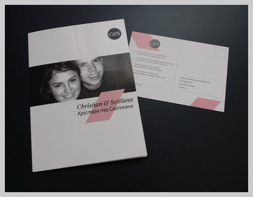 Wedding Invitation Greeting Cards - Christian and Sweta