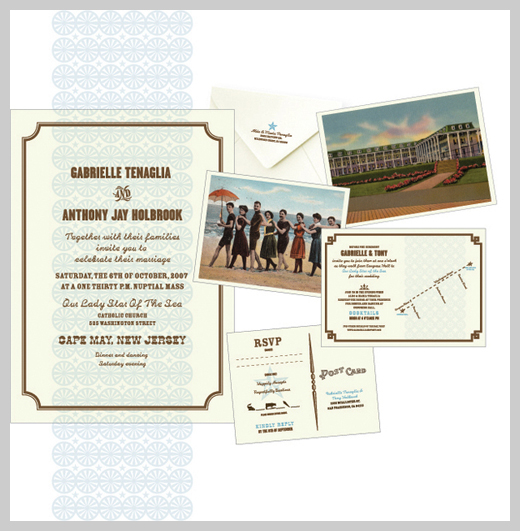 Wedding Invitation Greeting Cards - Cape May Invite