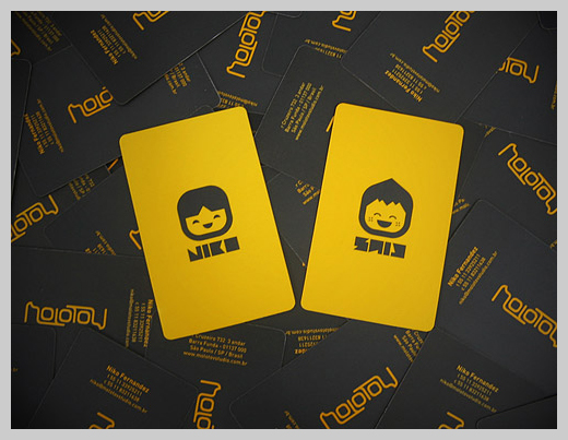 Yellow Business Cards - Molotov Studio