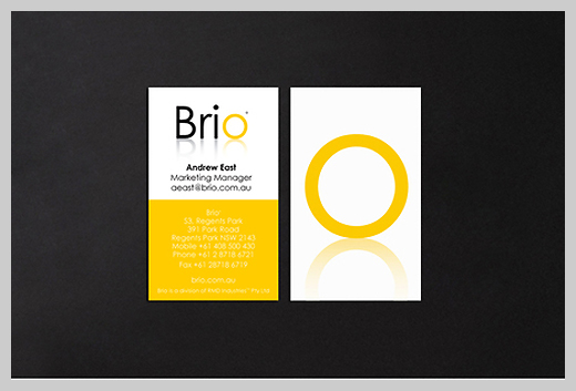 Yellow Business Cards - Brio