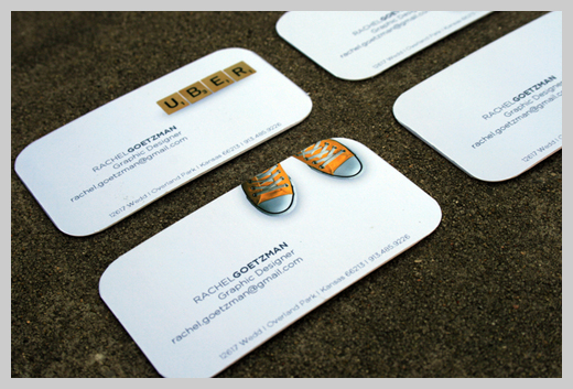 Yellow Business Cards - Rachel Goetzman