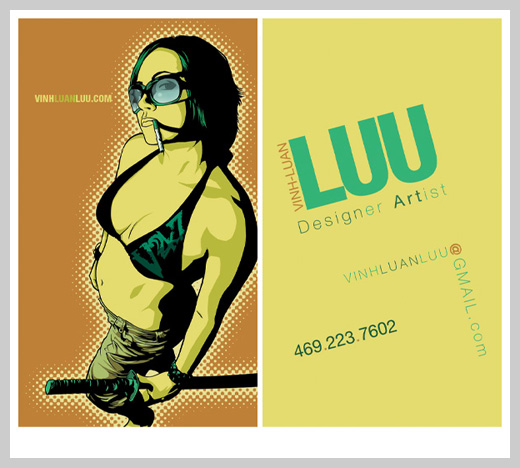 Yellow Business Card - Vinh-Luan Luu