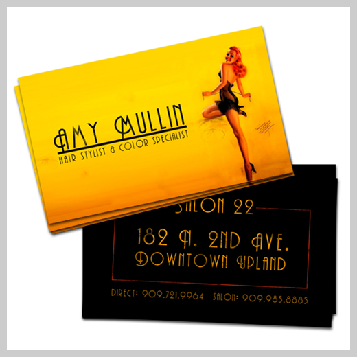 Yellow Business Cards - Amy Mullin