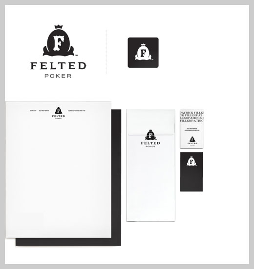 Company Letterhead Design - Felted Poker