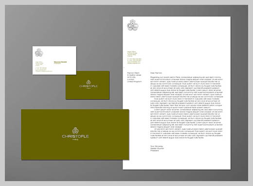 Company Letterhead Design - Christofle