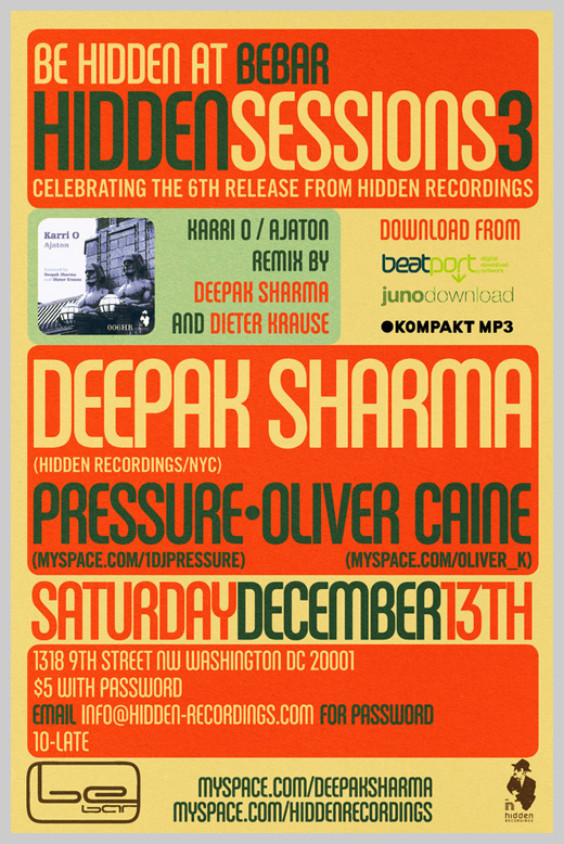 Event Flyer Design - Be Hidden 