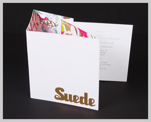 Sample Party Invitations - Suede Magazine