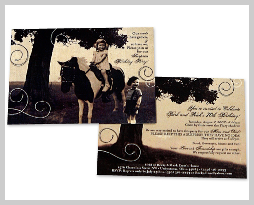 Sample Party Invitations - The Barb and Rich Show